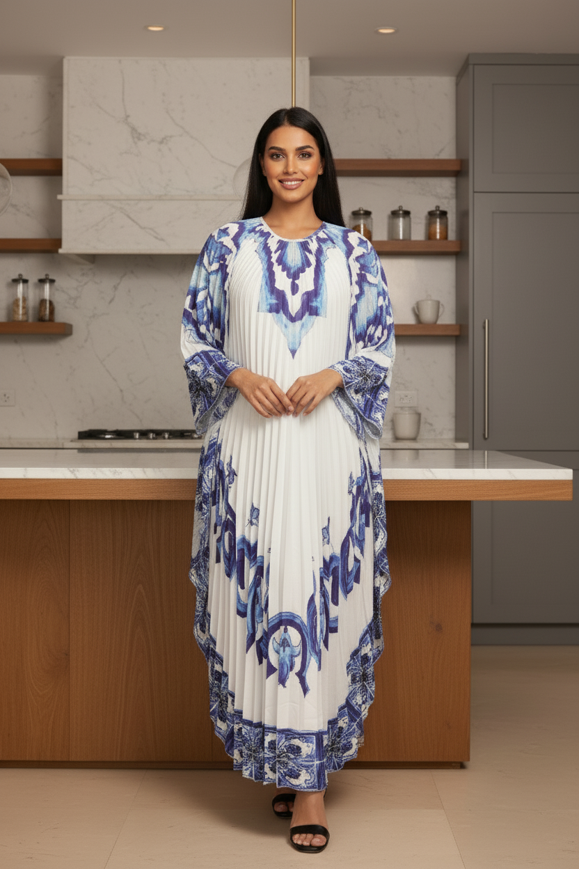 Pleated Dress Free Size