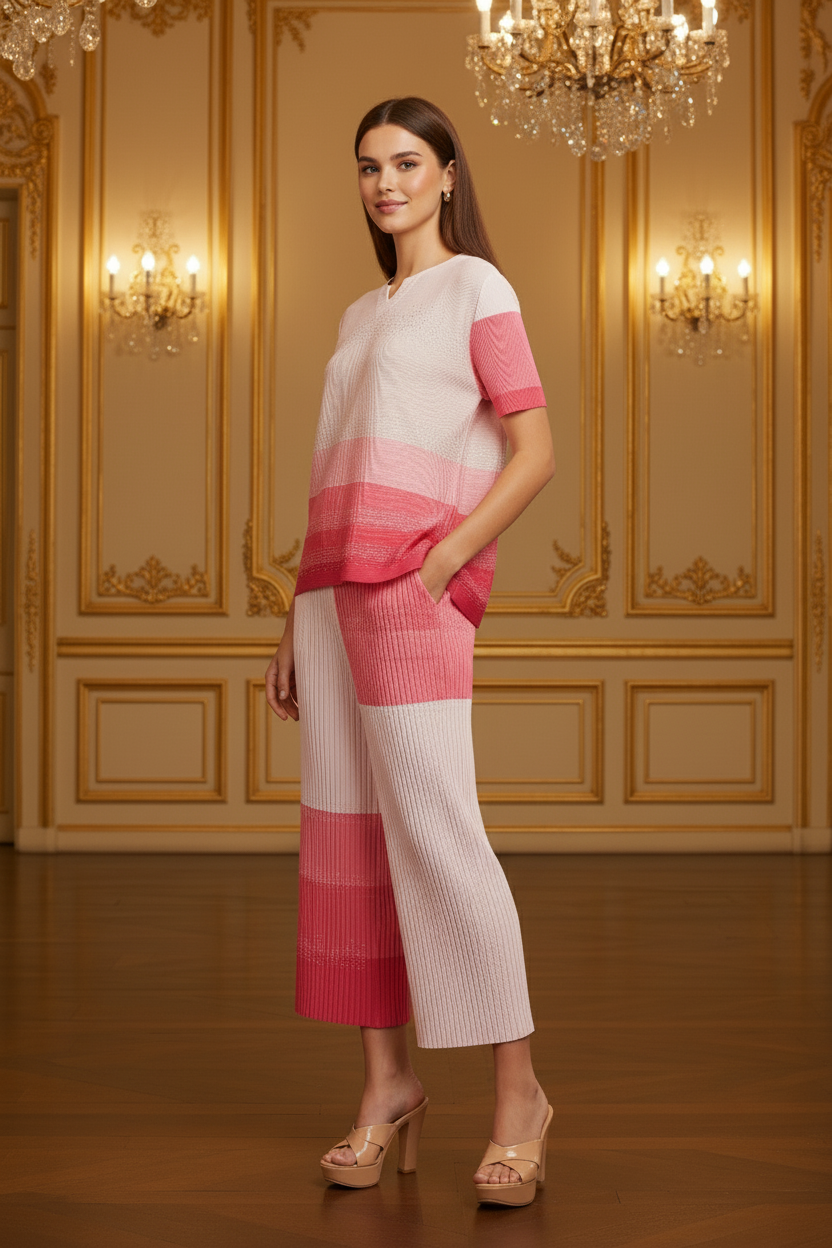 Stripe Gradient Design - Red