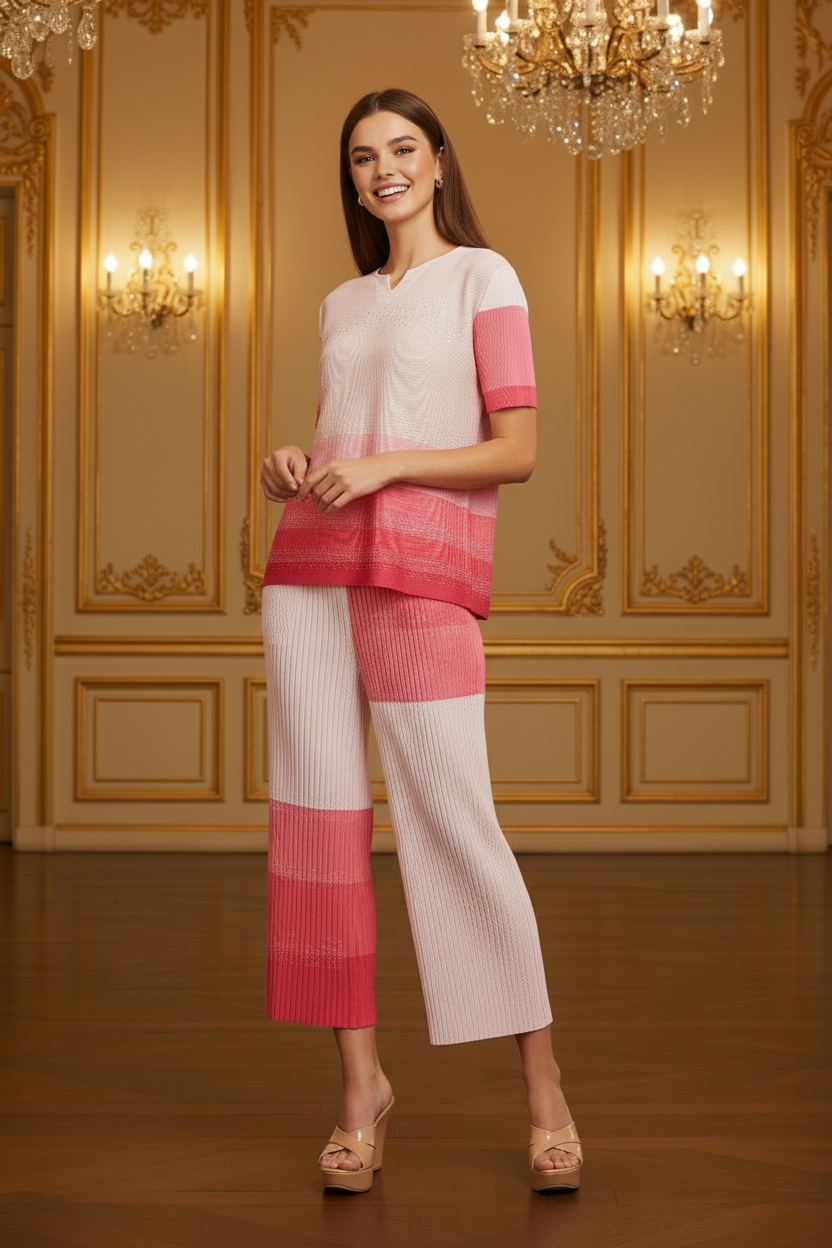 Stripe Gradient Design - Red