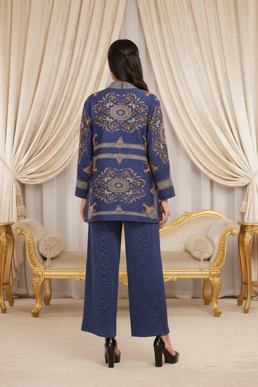 Blue Printed full sleeve