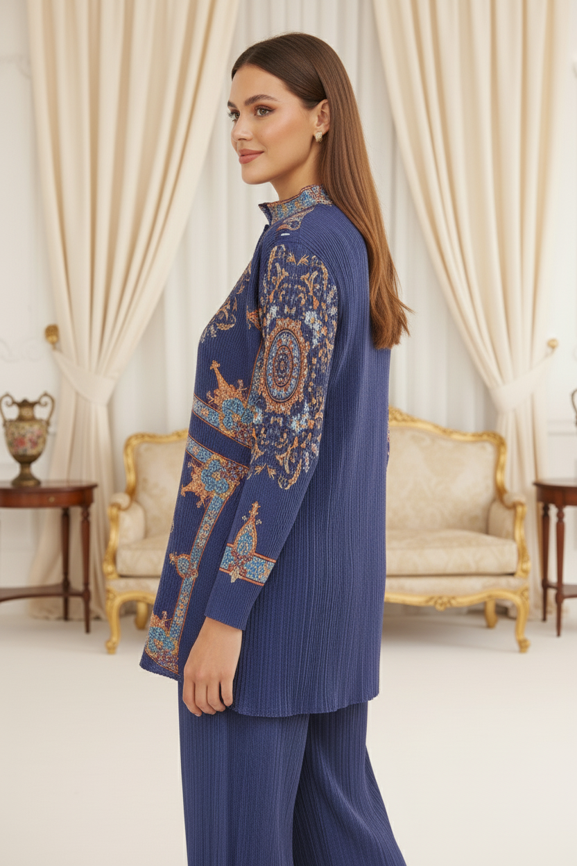 Blue Printed full sleeve