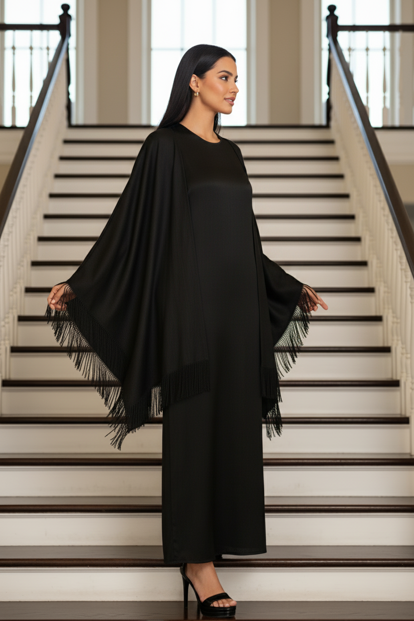 Stoles All Weather Wrap Large Scarf-Black