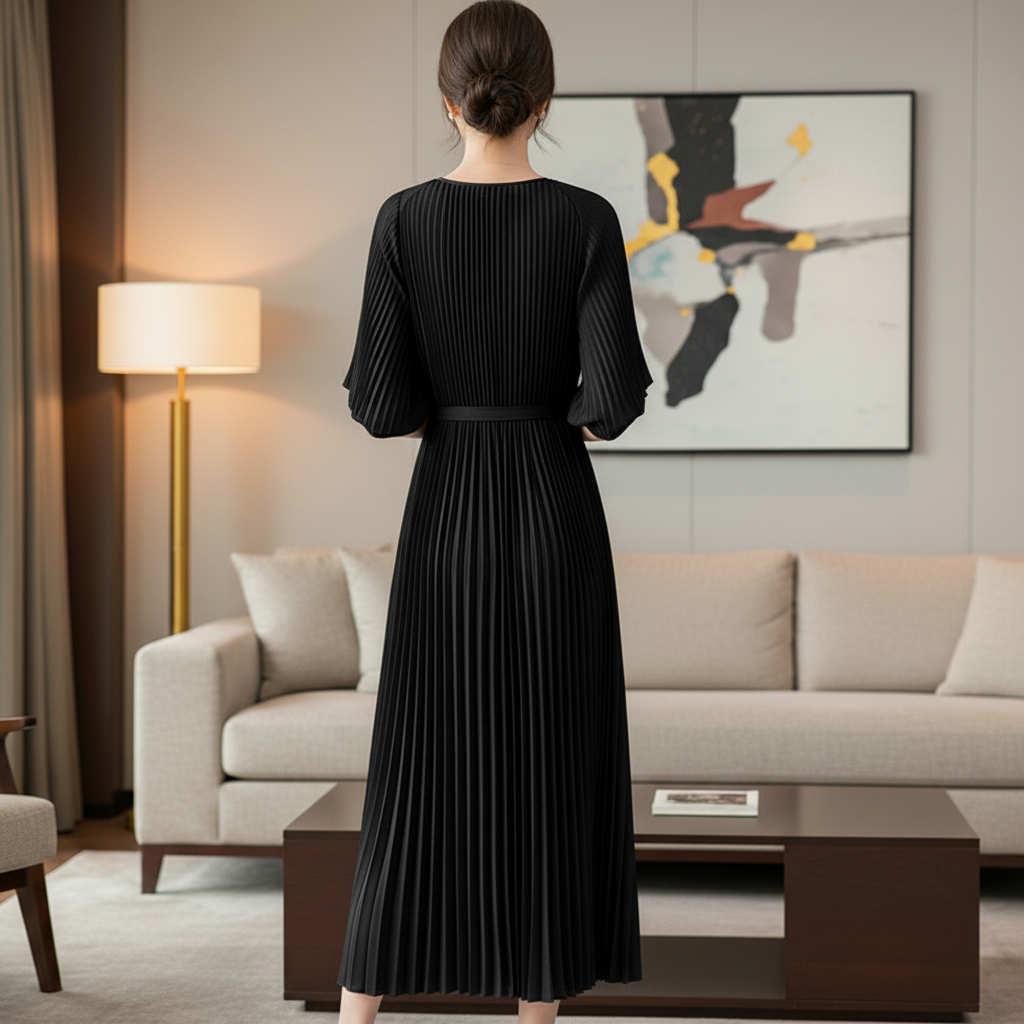 Poly knit skirt - Black