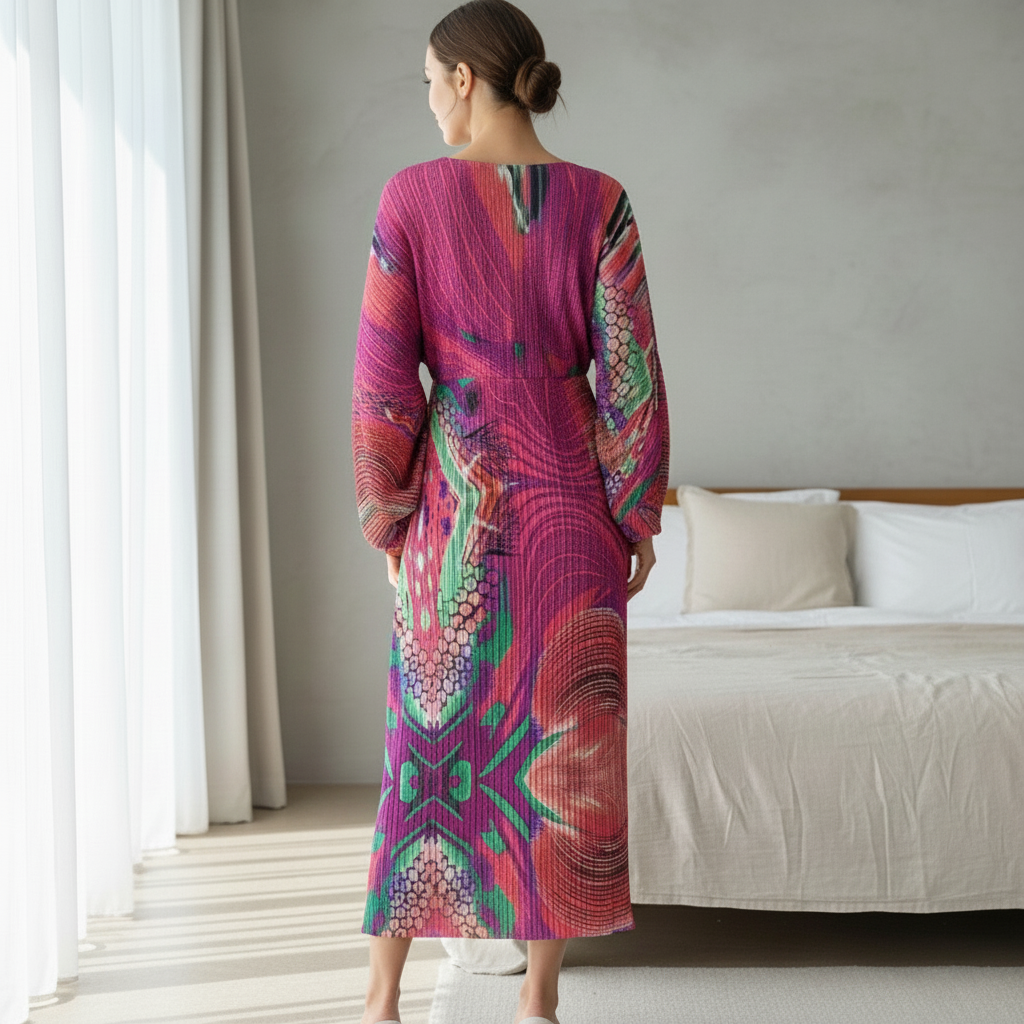 colorful Patterned midi dress